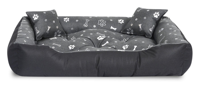 AIO FACTORY 115x95 cm Letto per cani impermeabile Silver Bones
