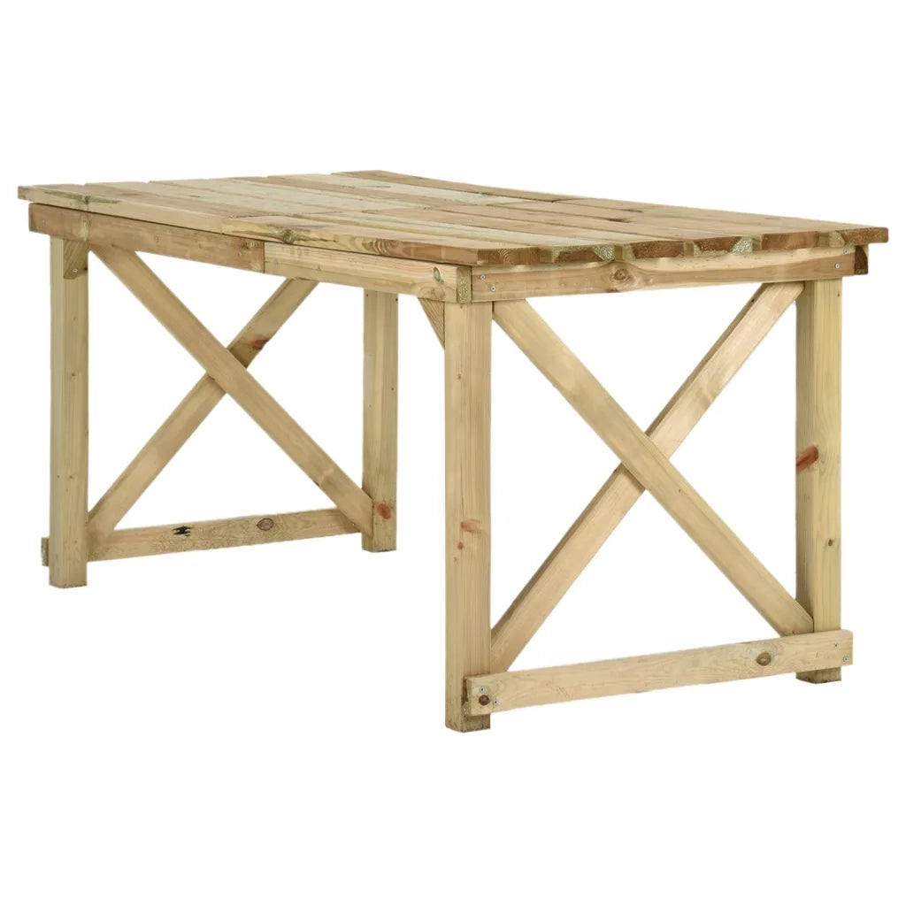 Tavolo da Giardino 160x79x75 cm in Legno 44898
