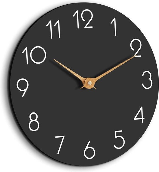 Orologio da Parete da 14 Pollici - Silenzioso, Non Ticchettante Orologio a Batterie per Bagno, Camera da Letto, Salotto e Cucina