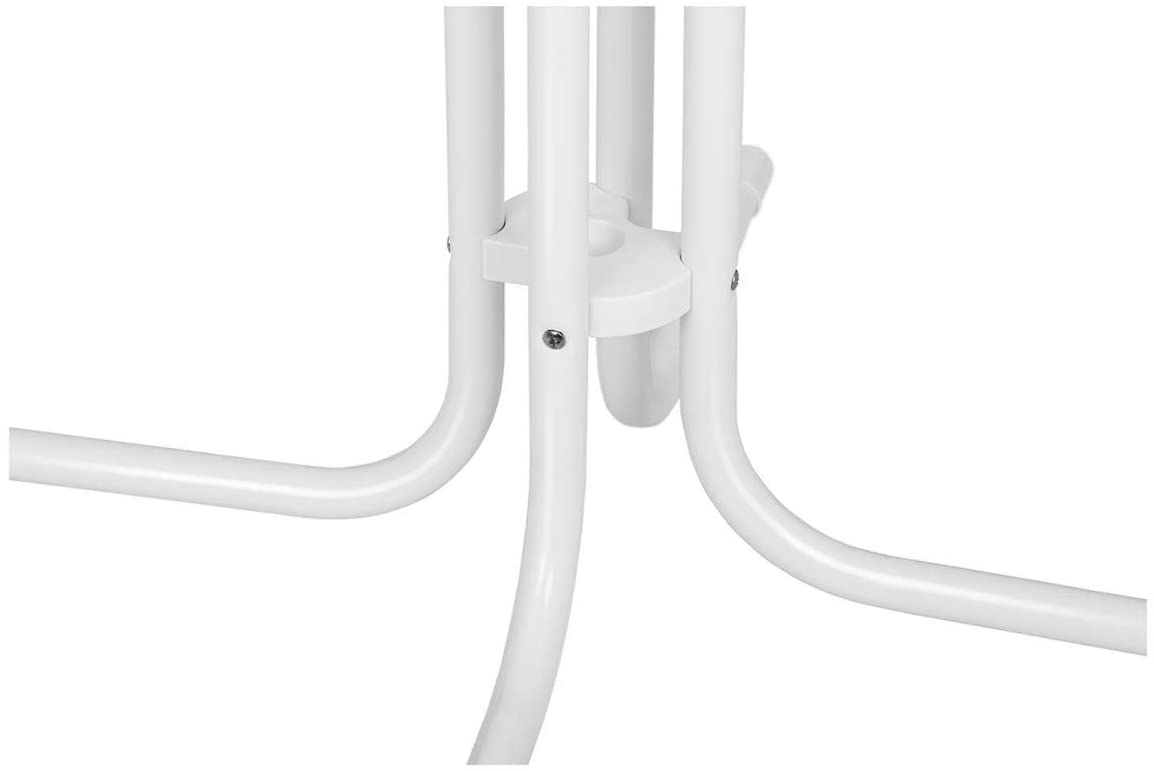 Tavolo da pranzo alto pieghevole pieghevole diametro 70 cm bianco 14_0002373