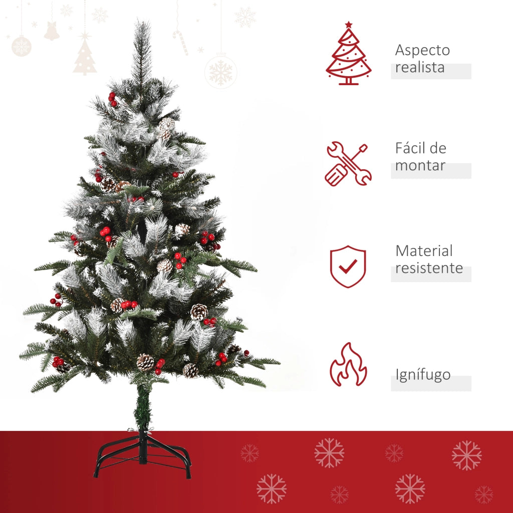 Albero di Natale Artificiale 120 cm ¨C zephmum ¨C Verde con 266 Ramas 27 Pi?as 27 Bayas