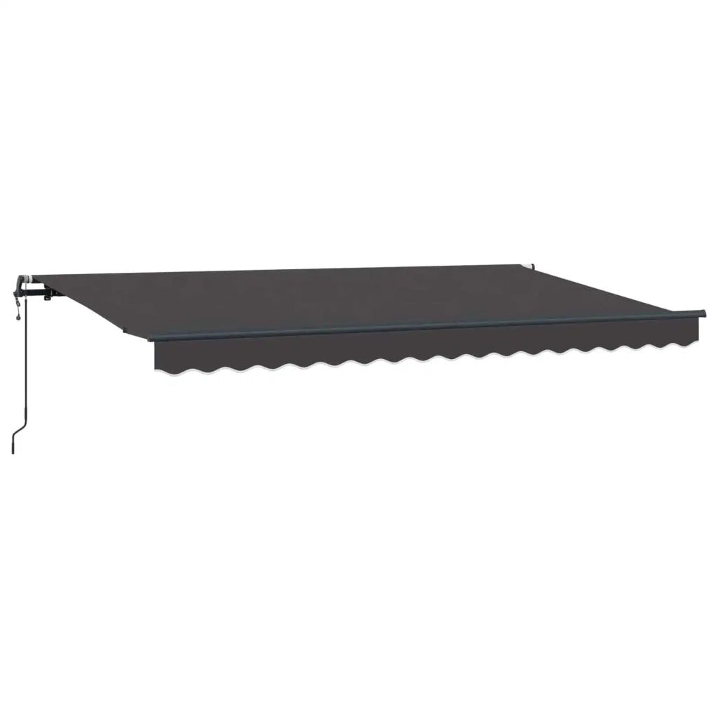 Tenda Retrattile Antracite 350 x 200 cm Tessuto 3329654