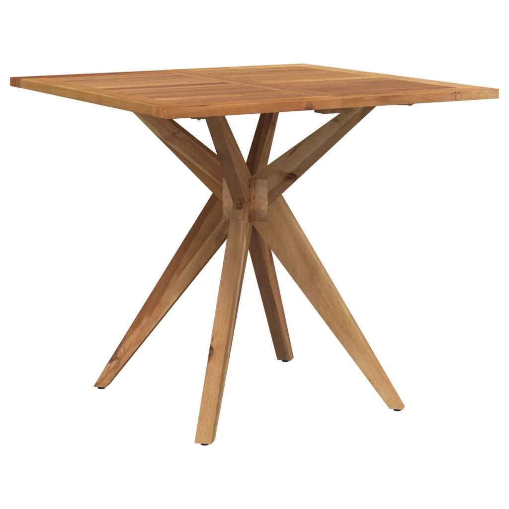 vidaXL Tavolo da Giardino Quadrato 85x85x75cm Legno Massello di Acacia