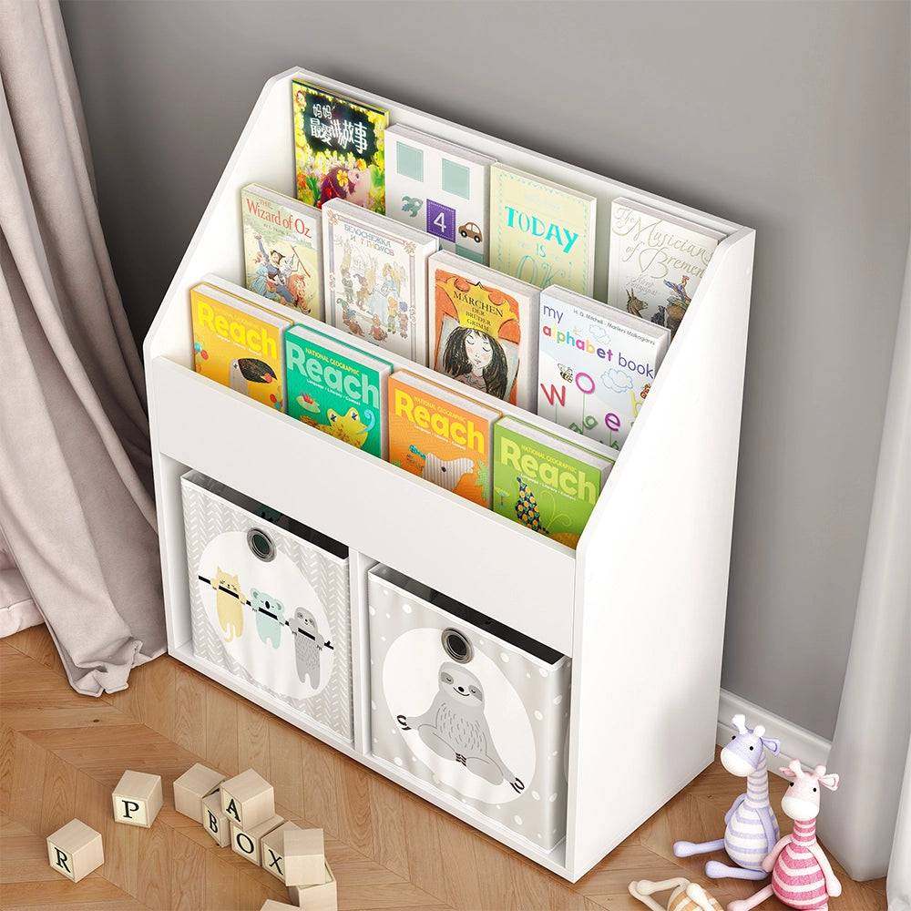 Vicco Libreria bambini Bianco 72 x 79 cm con ampi ripiani