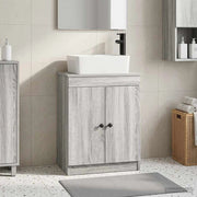 Mobile da bagno con lavabo Sonoma grigio 54 x 35 x 83 cm 890135