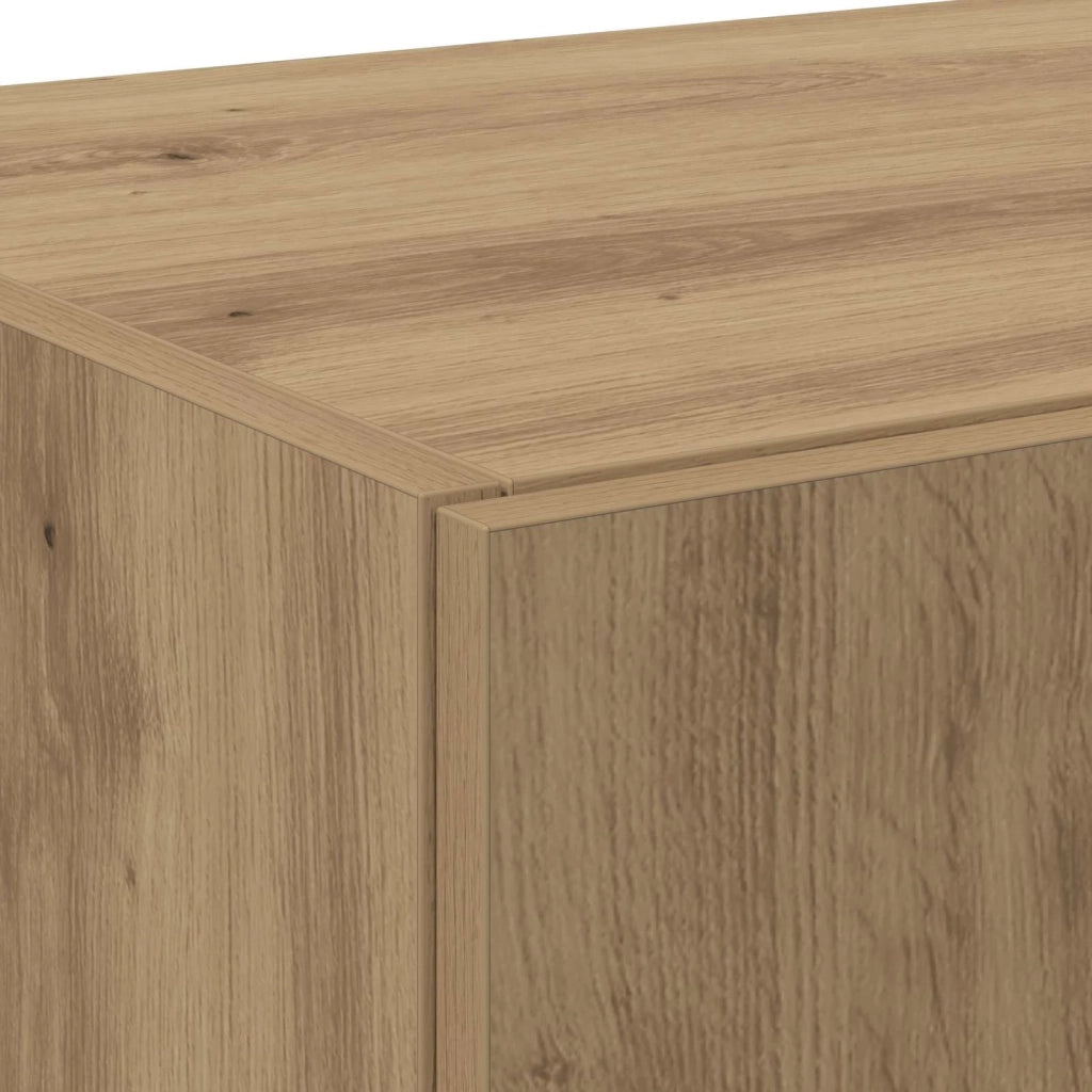 Credenza 2 pcs Rovere artigianale 70 x 42,5 x 185 cm 3365592