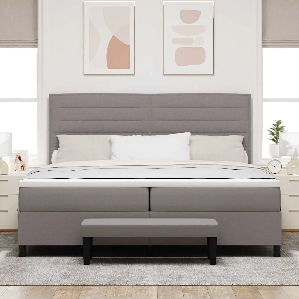 Letto a molle con testiera Talpa 200 x 200 cm Tessuto 3344020