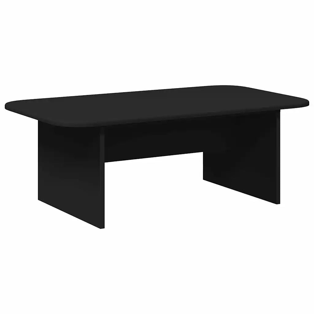 Tavolino da salotto | Tavolino da caff¨¨ | Tavolino da Soggiorno Nero 93 x 53 x 33 cm Legno multistrato
