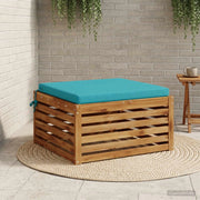 Cuscino per Sedia in Unico Pezzo SOEST 100% Poliestere Turchese 944697