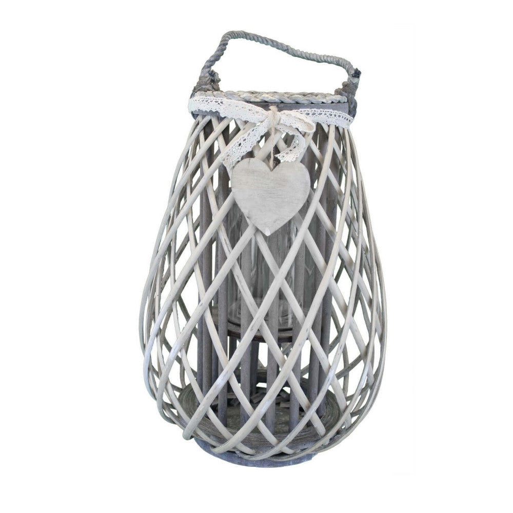 Lanterna Suzanne   in Vimini Grigio
