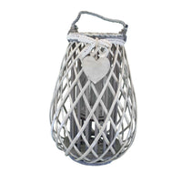 Lanterna Suzanne   in Vimini Grigio
