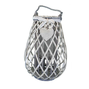 Lanterna Suzanne   in Vimini Grigio