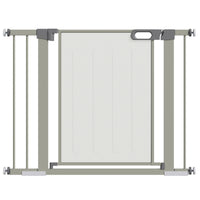 Cancelletto di Sicurezza per Cani Estensibile con Chiusura Automatica 75-103x76 cm Grigio