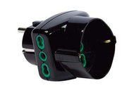 ADATTATORE TRIPLO 2 POLI + TERRA SCHUKO BIPASSO SPINA SCHUKO- - nero 82231 - 1 pezzi FANTON