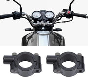 Supporto per specchio universale in alluminio - 2 pezzi - Viti di fissaggio - Costruzione robusta - Adatto per specchi da 8 mm/10 mm