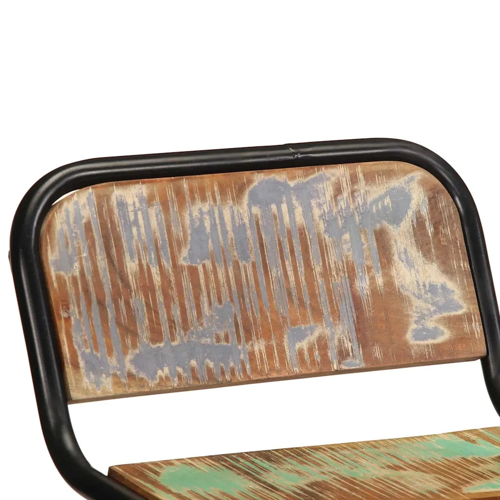 Sgabelli da Bar 2 pz 46x35,5x70 cm Legno Massello di Recupero 4013536