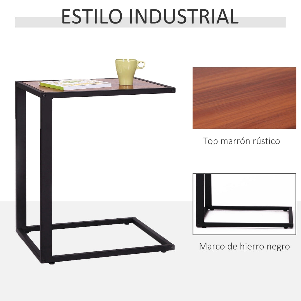 Tavolino da caffe' ¨C Zephmum ¨C MDF 40.6x50.8x64.2 cm noce
