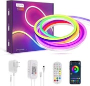 Toue LED Neon Luminarie a Bluetooth - Striscia Neon Flexibile IP65 Impermeabile per Decorazione Interna e Esterna