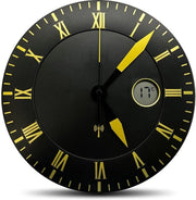 Orologio da Parete in Stile Romano, Visualizzazione della Temperatura, Display LCD Antico e Moderno, Grandi Numeri, Ideale per Camera da Letto, Salotto, Corridoio, Cucina, Ufficio.