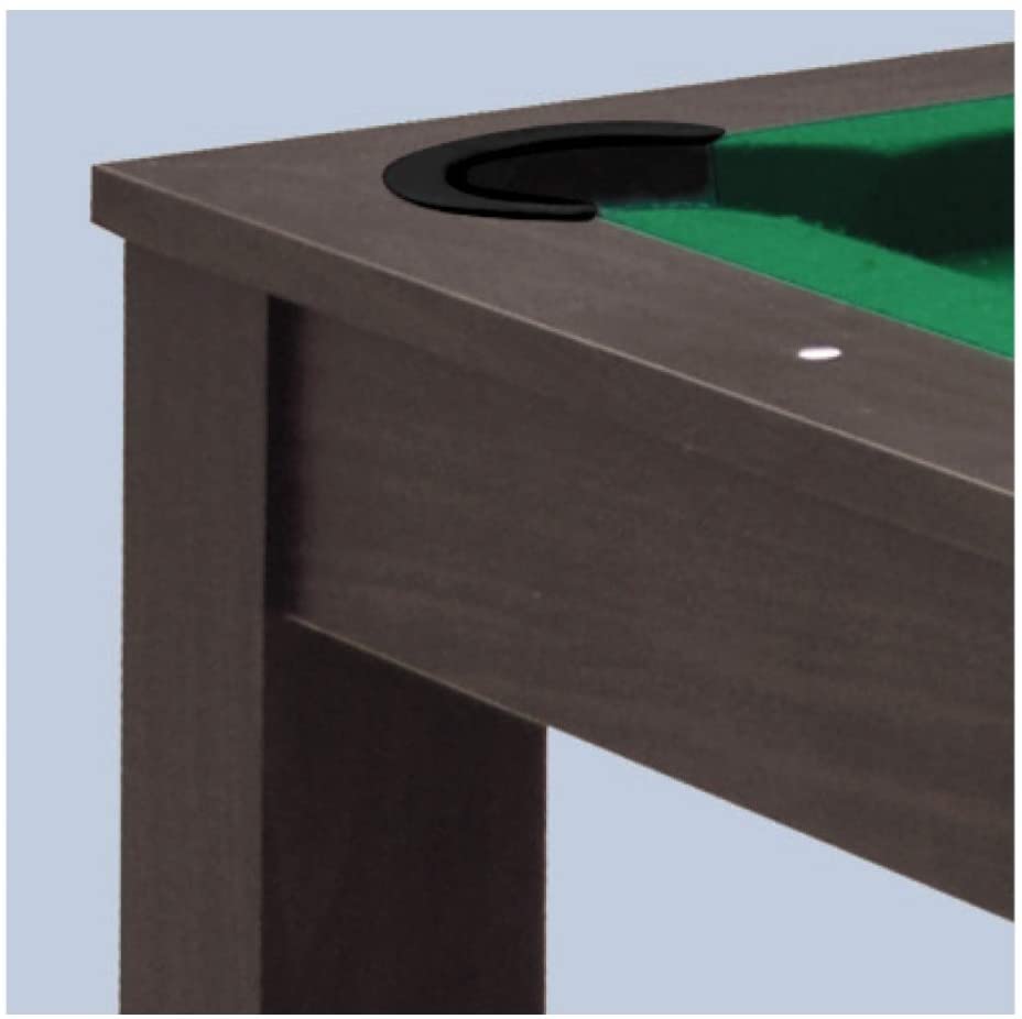 Garlando Biliardo e Tavolo da Pranzo Miami Rovere Grigio con Piane di Copertura