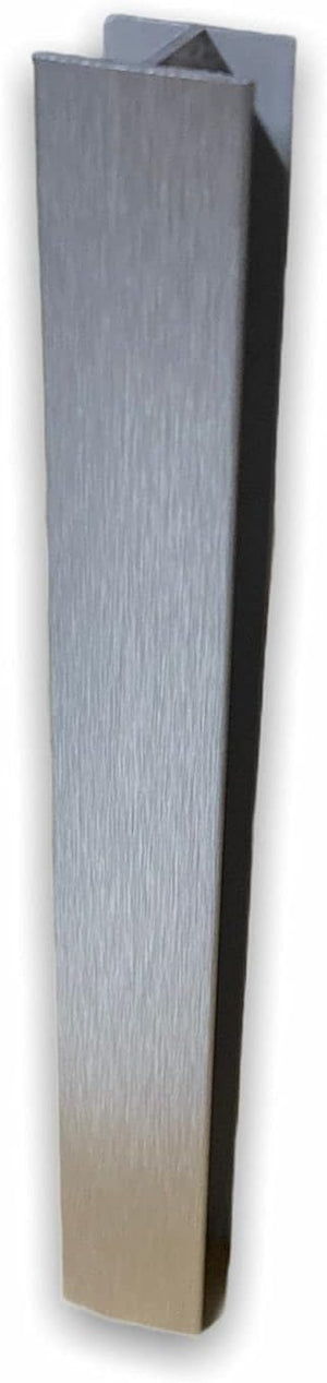 GIUNZIONI PER ZOCCOLO CUCINA CONFEZIONE DA 4 PEZZI H 15 CM INOX