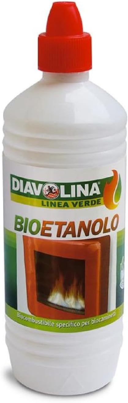 Bioetanolo da 1lt combustibile ecologico naturale inodore camino biocamino DIAVOLINA