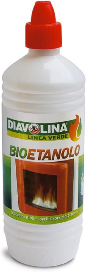 Bioetanolo da 1lt combustibile ecologico naturale inodore camino biocamino DIAVOLINA