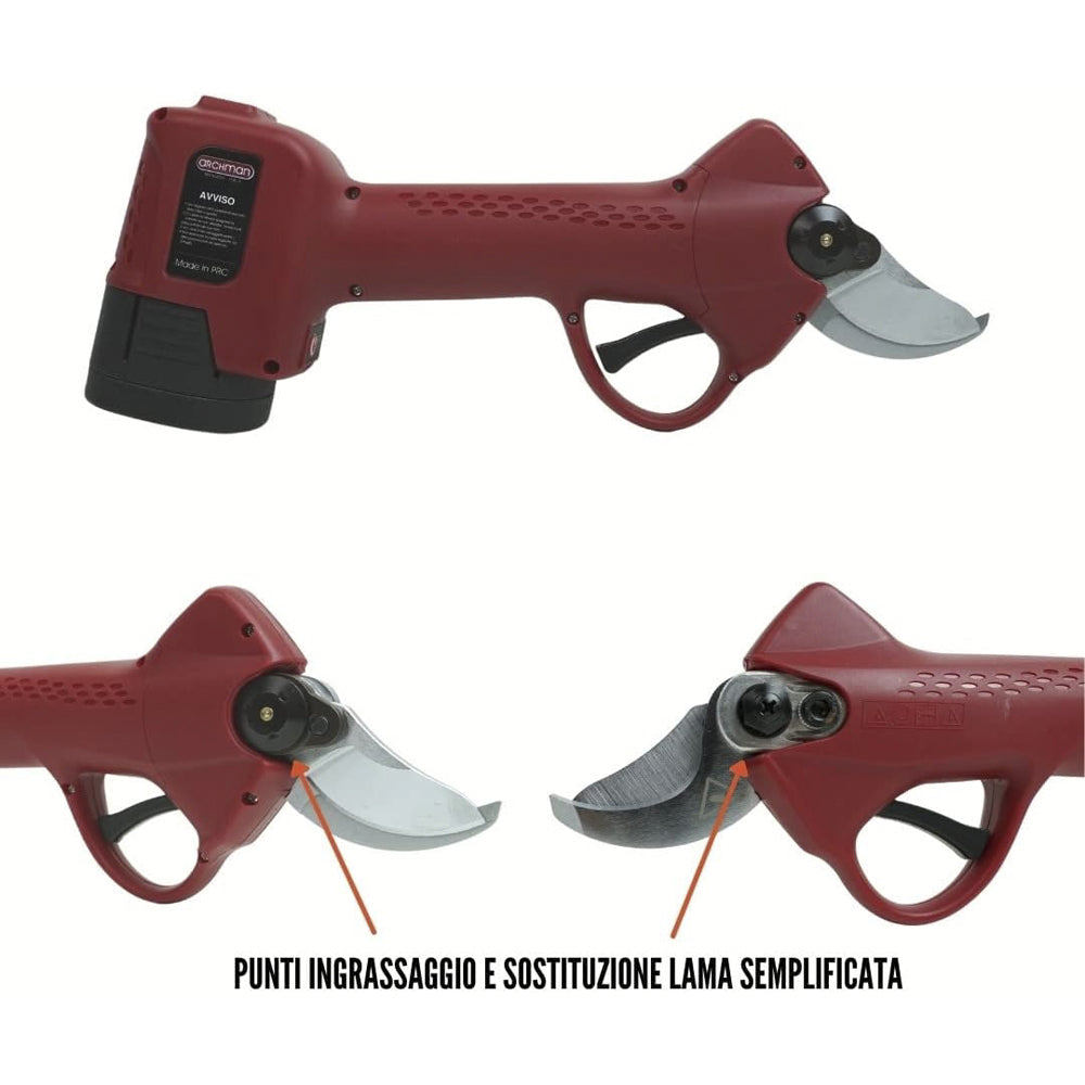 FORBICI A BATTERIA FORBICE POTATURA FE03-35 3 BATTERIE 16,8V 4Ah Ø35mm ARCHMAN