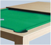 Garlando Biliardo e Tavolo da Pranzo Miami Rovere Grigio con Piane di Copertura