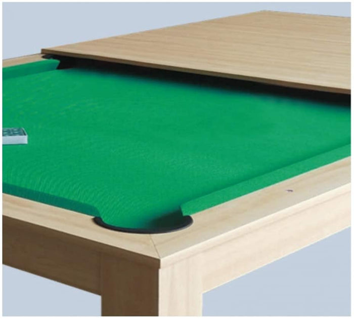 Garlando Biliardo e Tavolo da Pranzo Miami Rovere Grigio con Piane di Copertura