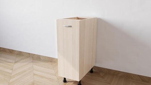 Mobile Base Da 30. Compreso Di Anta H 72 Cm L 30 Cm P 55.5 Cm Compresa Di Piedini 10 Cm colore Rovere