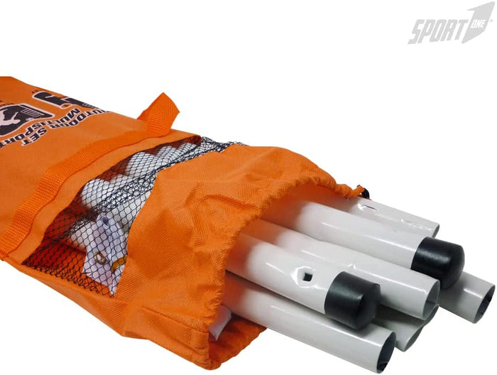 Rete da pallavolo per Giardino Professionale con Pali Alta Altezza Massima 220cm Portatile per Bambini e Adulti