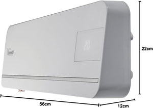Bimar HP131 Termoventilatore a Parete Wi-Fi, Eroga Potenza in Base alla Temperatura Ambiente. Termoventilatore con Telecomando, App