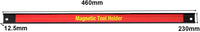 Set di 3 Portautensili Magnetico, Barra Portautensili in Metallo per Officina, Forte Forza Magnetica, 3 x 46cm