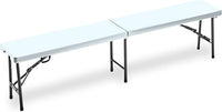 Panca Horeca rettangolare pieghevole colore bianco P1714185