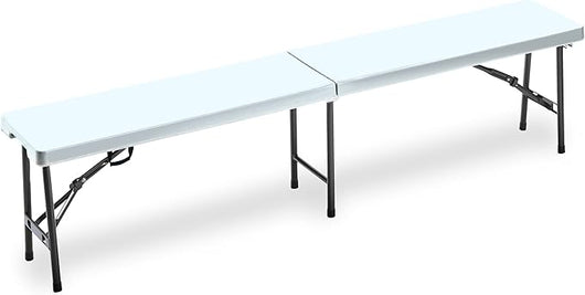 Panca Horeca rettangolare pieghevole colore bianco P1714185