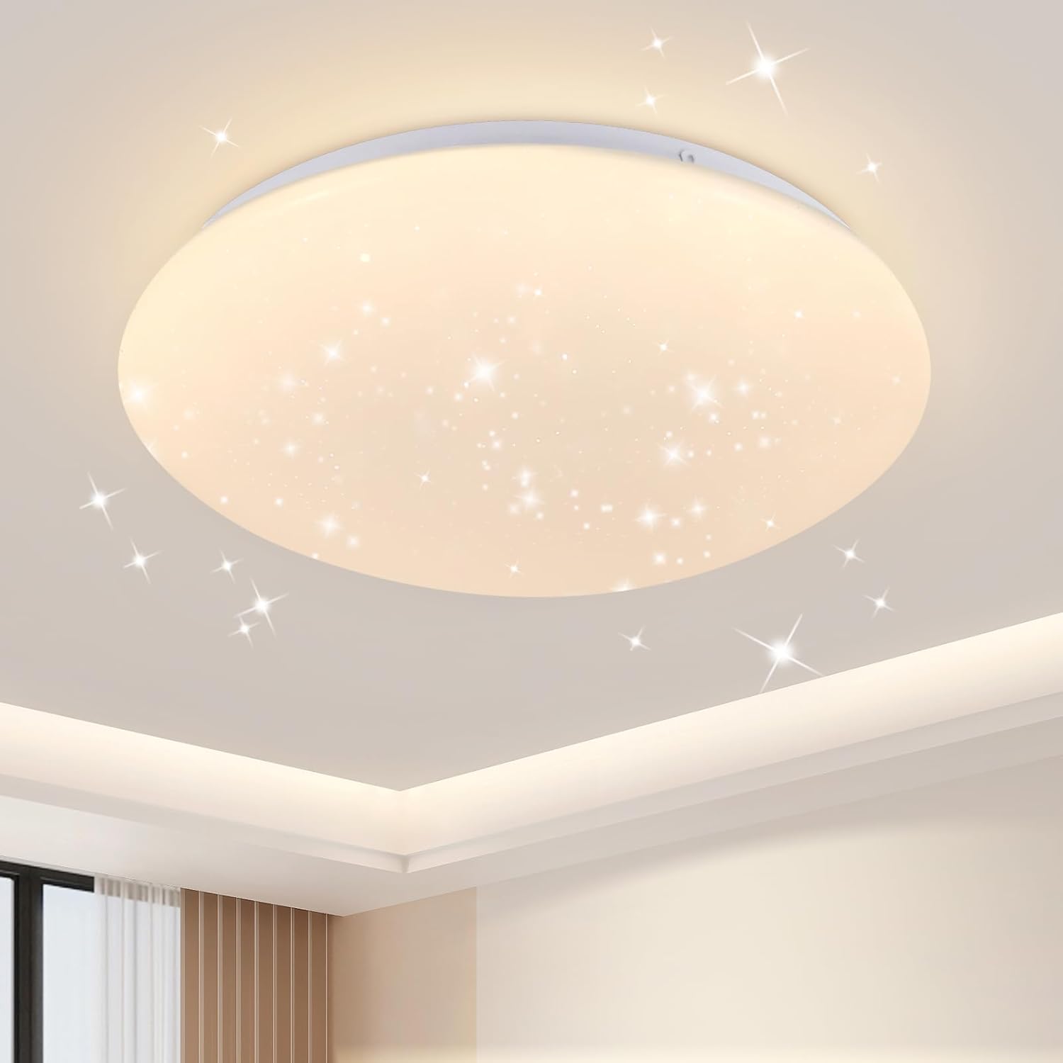 ZMH Lampada da soffitto LED design cielo stellato 12W 25 cm per camera letto