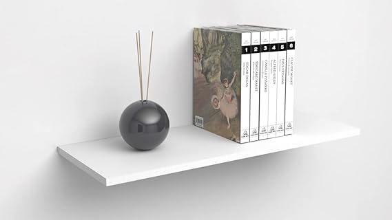 Mensole da Muro classiche in Legno nobilitato spessore 1.8 cm 80x50 Bianco