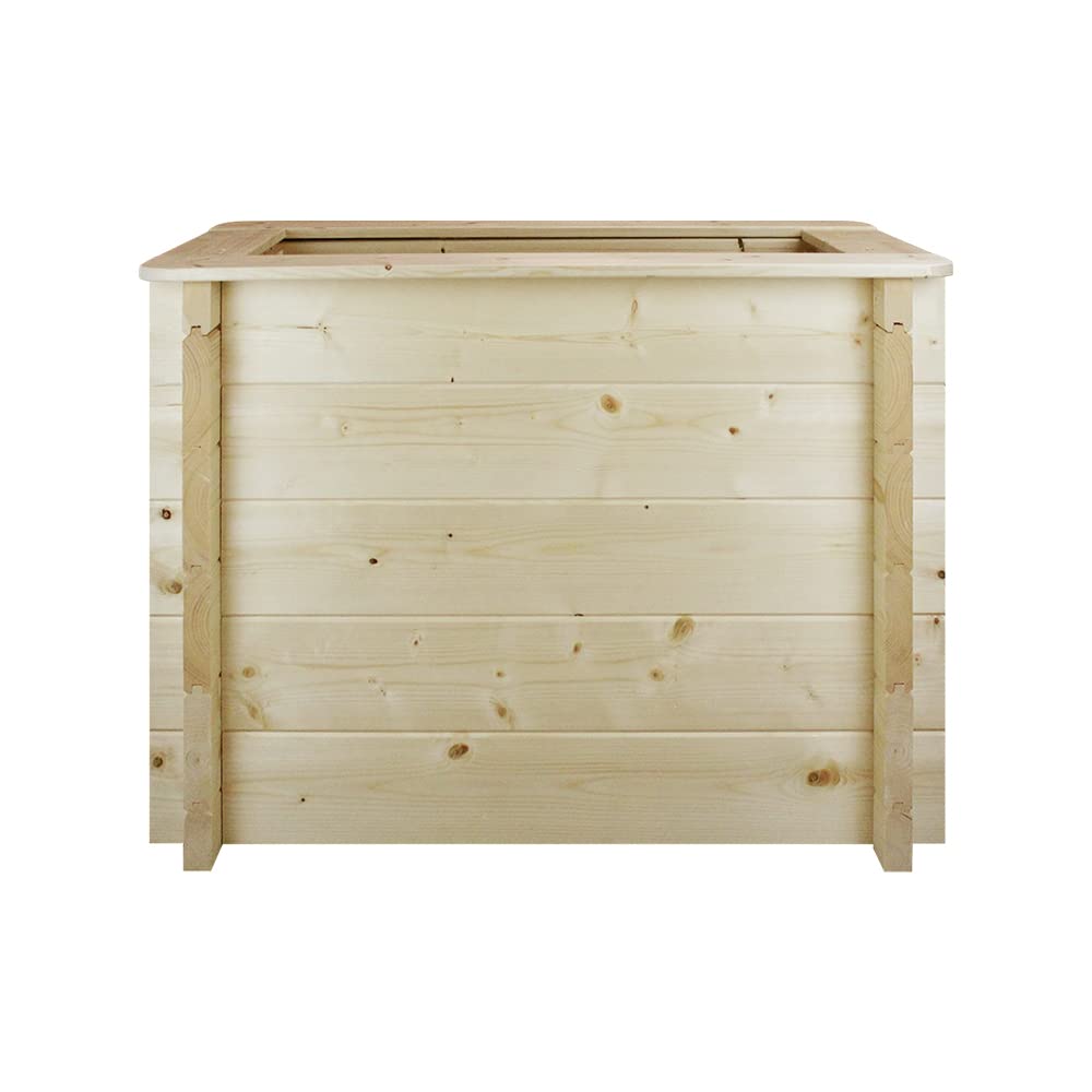 L'aiuola di giardino sopraelevata in legno - 78x38x57 cm - Timbela M612