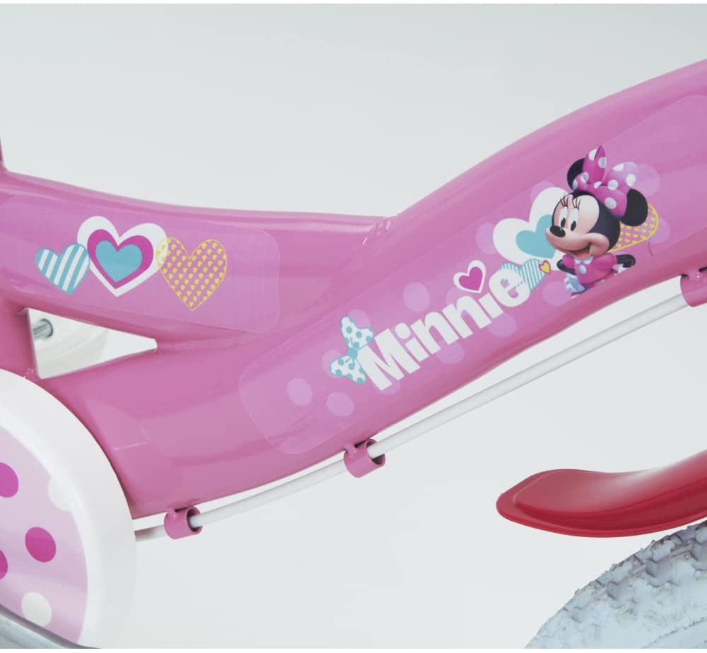Bicicletta Minnie 3 Anni 4 Anni 3-6 Anni Bici Minnie 12 Pollici 14 Pollici 16 Pollici Alta Qualità Prodotto Originale (1