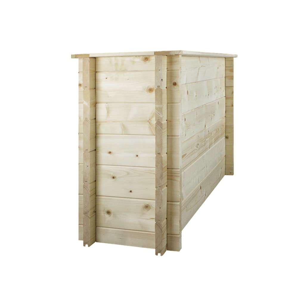 L?aiuola di giardino sopraelevata in legno - 118x38x69 cm - Timbela M615