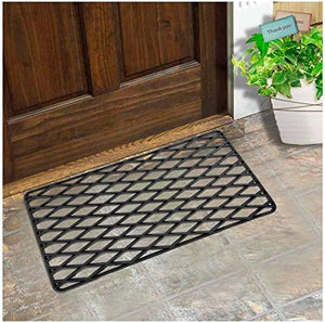 Zerbino Gomma Dura 34x57cm Antiscivolo Spessore 2cm Raschiafango Antisporco