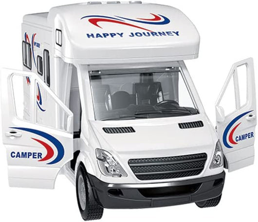 Camper Giocattolo Bambina Bambino Camper delle Vacanze Grande Per Bambino Apribile Roulotte Giocattolo A Frizione Luci e