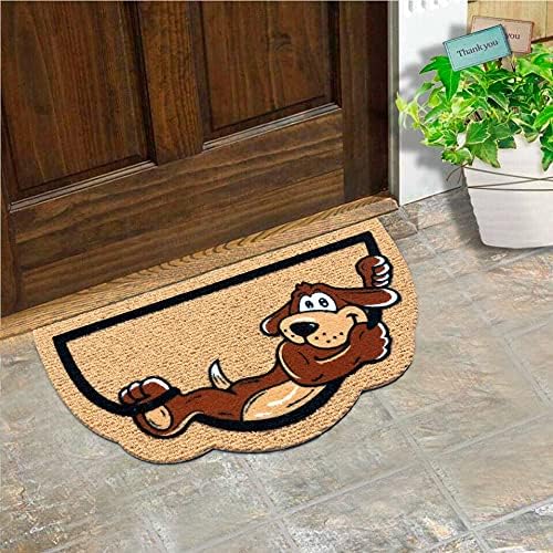 Zerbino Ingresso Antiscivolo Asciugapassi Interno Esterno Assorbente Semiluna 40X70 cm Dis.B