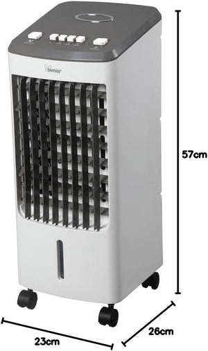 Bimar Raffrescatore Purificatore VR25 3 in 1 Oscillazione 3 Velocità Serbatoio 4L Filtri Rimovibili 80W