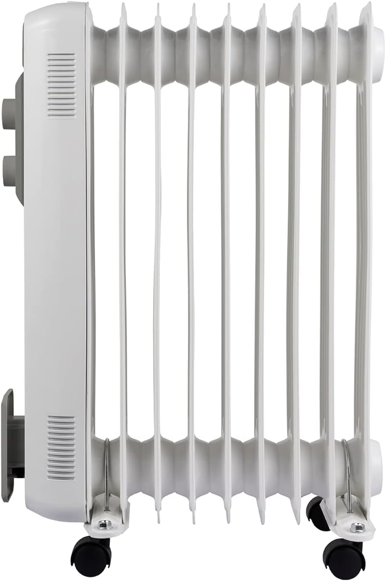 Bimar HO429 Termosifone Elettrico, Radiatore ad Olio a Basso Consumo, Calorifero con 9 Elementi e 5 Canali di Circolazione