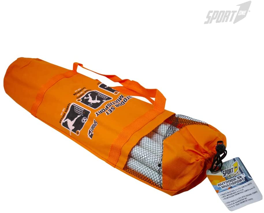 Rete da pallavolo per Giardino Professionale con Pali Alta Altezza Massima 220cm Portatile per Bambini e Adulti