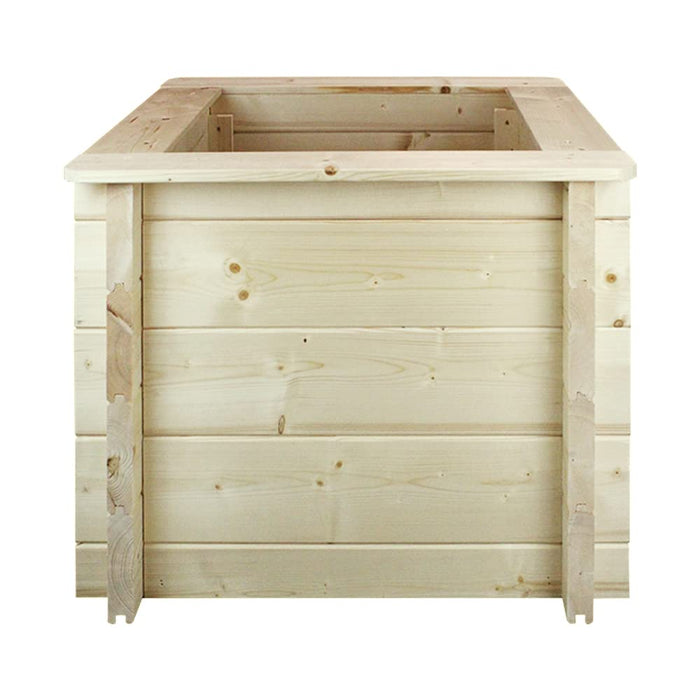 L?aiuola di giardino sopraelevata in legno - 58x58x46 cm - Timbela M617