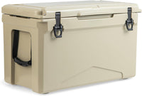 Frigorifero Portatile da 47 Litri, Frigo da Campeggio con Portabicchieri Integrati, Freddo Portatile con Manico, Fino 5-7 Giorni, Regolo e Apribottiglie, per, Campeggio, Picnic, Pesca