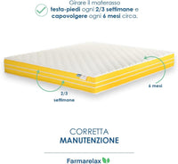 Materasso memory foam 80x160 h 22 cm dispositivo medico CE Fascia 5D super traspirante spedito sottovuoto Farmarelax